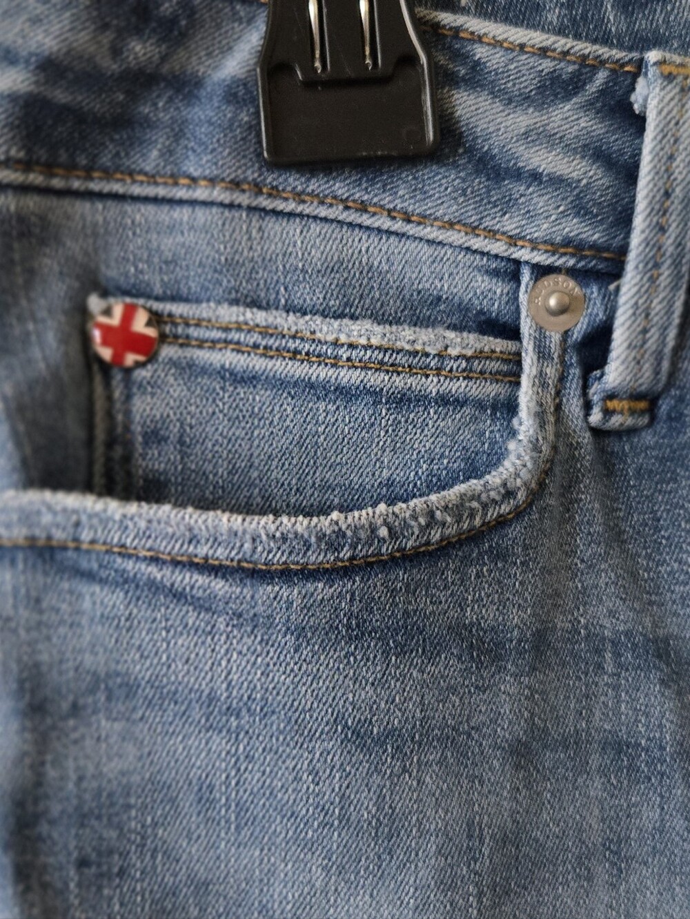 Hudson Jeans Light Blue Denim Pocket Jacket - Picture 2 of 6